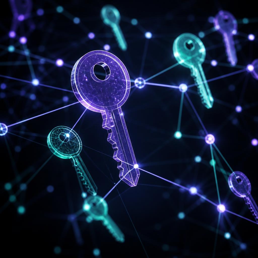 Digital representation of volume licensing and software keys network