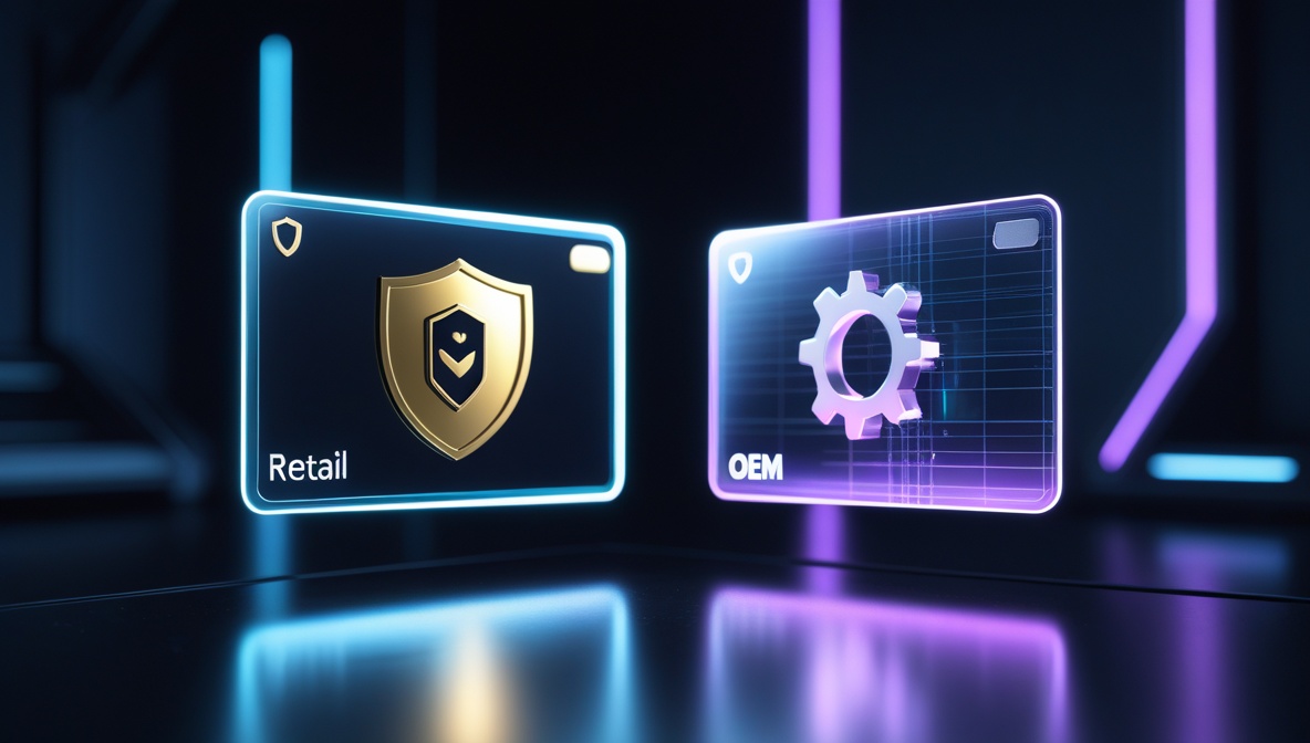 Comparison of OEM and Retail Microsoft Windows and Office license packaging and activation paths